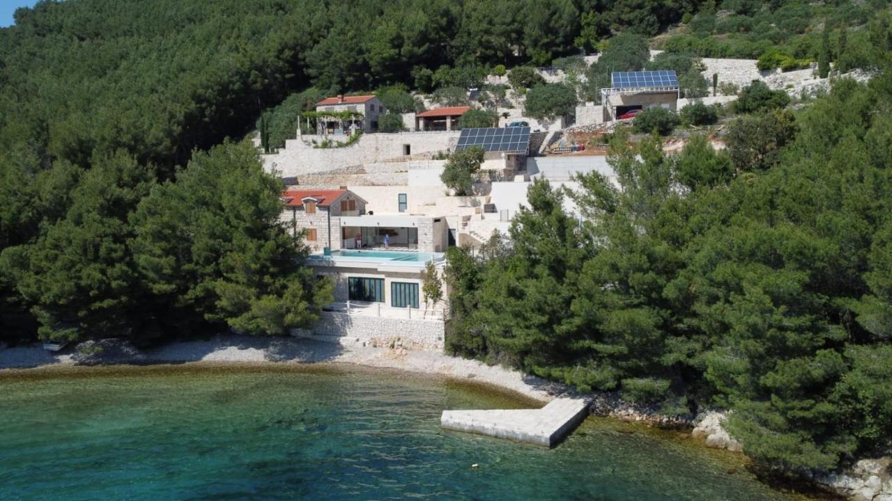 Beachfront Villa Brulupes In Secluded Bay Konstari Экстерьер фото